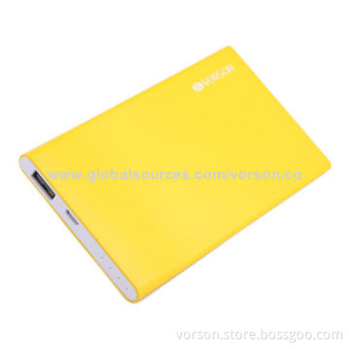 Hot-selling Ultra-thin Power Bank with 2,500mAh Battery Capacity, 5V, 1,000mA OutputNew